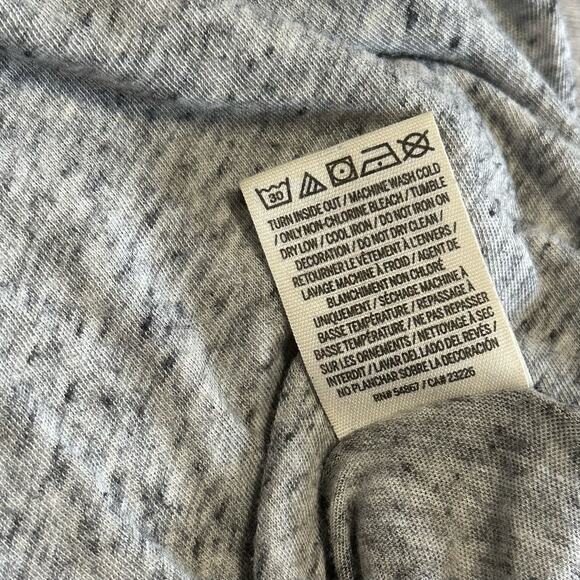 PINK Victorias Secret Campus Ringer T Shirt Womens M Short Sleeve Heather Grey - Picture 7 of 9